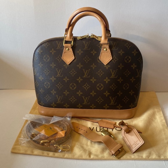 SOLD Authentic Louis Vuitton Alma Monogram pm Tote/ Shoulder bag - Picture 3 of 17